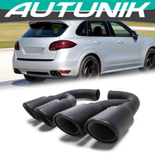 Black Matte Muffler Pipe Exhaust TipTail for Porsche Cayenne 92A V6 11-14