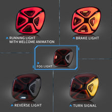 2015-2020 For Mercedez Smart 453 Fortwo Forfour LED Tail Lights Smoked Clear