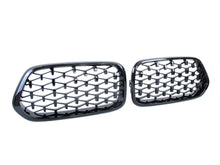 Glossy Black Diamond Front Kidney Grille Grill for BMW X2 F39 18-23
