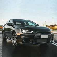 Black Headlights For 2008-2020 MITSUBISHI LANCER/EVO X CJ CF DRL Set Front Lamps