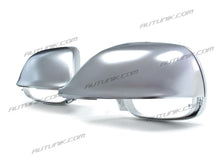 Matt Chrome Mirror Cover Caps For AUDI Q5 8R SQ5 09-17 Q7 10-15 With Lane Assist mc35