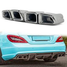 Chrome Dual Muffler Pipe Exhaust Tips For Mercedes Benz CLS W218 C218 C219 W221 S63 AMG W212 et91