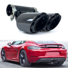 3 Layer Sport Exhaust Tips Muffler Pipe Glossy Black for 2017+ Porsche 718 Cayman Boxster 982 et187