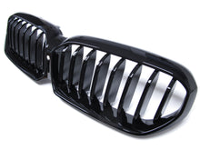 Glossy Black Front Kidney Grille Grill for BMW 5 Series G30 LCI 2021up W/ Camera
