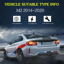 GTS Red Tail Lights W/Animation For BMW 2 Series 2014-2021 F22 F23 F87 Rear Lamps