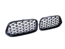 Glossy Black Diamond Front Kidney Grille Grill for BMW X2 F39 18-23
