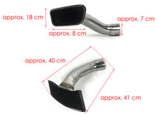 Black Exhaust Trims Tailpipes for BMW X5 E70 X6 E71 07-13