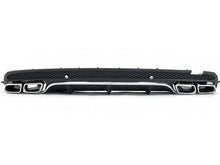 Rear Diffuser + Chrome Exhaust Tips For Mercedes Benz W205 Sedan S205 Wagon C300 C43 AMG di1