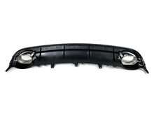 Rear Bumper Diffuser + Muffler Tips For Audi S6 A6 S-line C7.5 16-18