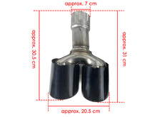 Black Rear Diffuser Exhaust Tips - BMW X3 G01 xDrive30i Sport 18-21