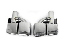 Chrome Dual Muffler Pipe Exhaust Tips For Mercedes Benz CLS W218 C218 C219 W221 S63 AMG W212 et91