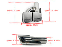 Chrome Dual Muffler Pipe Exhaust Tips For Mercedes Benz CLS W218 C218 C219 W221 S63 AMG W212 et91