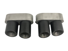 Matt Carbon Exhaust Tips Muffler Pipes for Audi A6 A7 C8 S Line 2018up