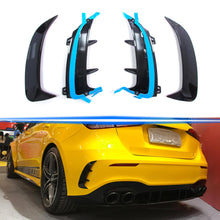 Gloss Black Rear Bumper Canards for Mercedes Benz W177 Hatchback 19up AMG Line