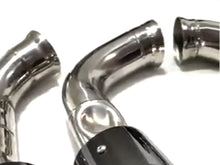 Black Exhaust Tips for Porsche Cayenne S GTS Turbo S 958 V8 2015-2017