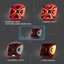 2015-2020 For Mercedez Smart 453 Fortwo Forfour LED Tail Lights Smoked Clear