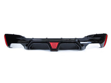 Glossy Black Rear Diffuser w/ LED Lights for BMW 5 Series G30 Sedan Sport Bumper 17-22