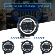 For Jeep Wrangler JL Gladiator 2018-2024 Headlights FULL LED Front Lamps