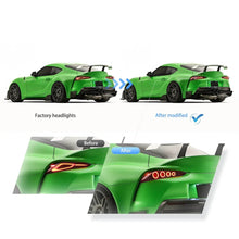 For 19-24 Toyota GR Supra A90 A91 Dynamic Animate Lightbar LED DRL Rear Lights