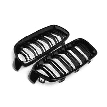 Kidney Grill Grille Gloss Black Twin Bar For BMW F30 F31 3 Series 2012-2018