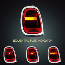 Sequential Red/Smoke LED Tail Lights For 14-19 Mini Cooper F55/56/57