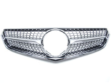 Front Diamond Grille Grill For Mercedes-Benz E-Class W207 C207 Coupe 2010-2013 W/O Camera