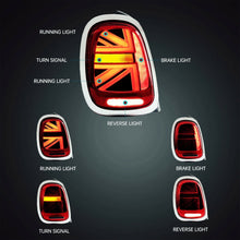 Sequential Red/Smoke LED Tail Lights For 14-19 Mini Cooper F55/56/57