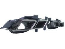Glossy Black Rear Diffuser Exhaust Tips for Mercedes C205 A205 AMG Bumper