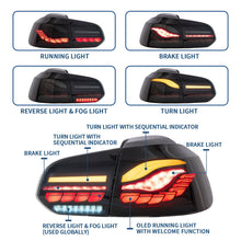 Smoked/Red LED Tail Lights For VW Golf 6 MK6 2009-2013 w/Sequential