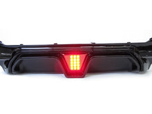 Glossy Black Rear Diffuser w/ LED Lights for BMW 5 Series G30 Sedan Sport Bumper 17-22