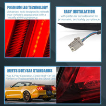 Red LED Tail Lights For 2015-2020 Ford Mustang FM FN GT S550 W/5 Modes