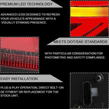 Sequential Red/Smoke LED Tail Lights For 14-19 Mini Cooper F55/56/57