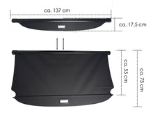 Parcel Shelf Boot Load Luggage Cover Blind Trunk Black For Mercedes ML GLE W166 2012-2019