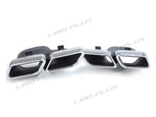 Rear Diffuser + Chrome Exhaust Tips For Mercedes Benz W205 Sedan S205 Wagon C300 C43 AMG di1