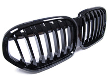Gloss Black Single Slat Front Kidney Grille Grill for BMW X1 F48 F49 LCI 20-21