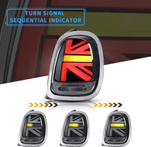 Sequential Red/Smoke LED Tail Lights For 14-19 Mini Cooper F55/56/57