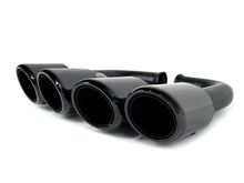Black Exhaust Pipes Tips For Porsche Cayenne Base 92A Hybird 958 2011-2014
