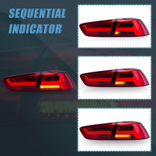 LED Tail Lights Red For 2008-2020 Mitsubishi Lancer With Sequential