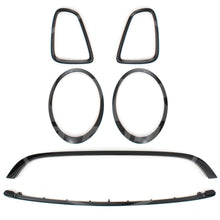 Gloss Black Light and Grille Surround Trim Front Rear For MINI Cooper R56 06-13
