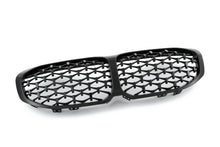 For BMW 1 Series F40 2020+ Gloss Black Diamond Style M Sport Kidney Grills Grill
