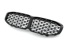 For BMW 1 Series F40 2020+ Gloss Black Diamond Style M Sport Kidney Grills Grill