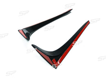 For VW Golf MK7 Spoiler Rear Window Canard Air Splitter Flaps Side Wing Trim Cover 13-20