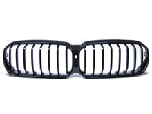 Glossy Black Front Kidney Grille Grill for BMW 5 Series G30 LCI 2021up W/ Camera