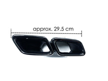 Rear Diffuser + Chrome Exhaust Tips For Mercedes Benz W205 Sedan S205 Wagon C300 C43 AMG di1