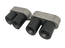 Matt Carbon Exhaust Tips Muffler Pipes for Audi A6 A7 C8 S Line 2018up