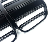 Double Line Front Bumper Center Grille For BMW 4 Series G22 G23 2 Door 2020-2024