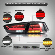 LED Tail Lights For Mitsubishi Lancer / EVO X 2008-2017 Rear Light Smoked