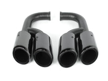 Black Exhaust Pipes Tips For Porsche Cayenne Base 92A Hybird 958 2011-2014