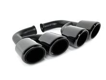 Black Exhaust Pipes Tips For Porsche Cayenne Base 92A Hybird 958 2011-2014