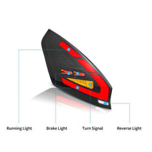 Smoked LED Tail Lights For Ford Fiesta Hatchback SE ST 2008-2019 W/Dynamic